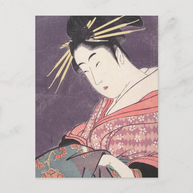 Postal Serie comparando los encantos de las bellezas cort (Anverso)