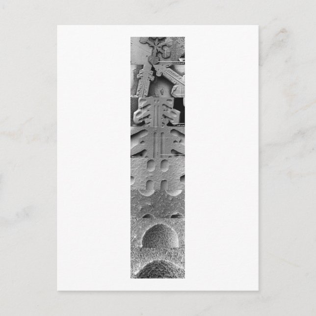 Postal Serie de ampliación de copo de nieve (Anverso)