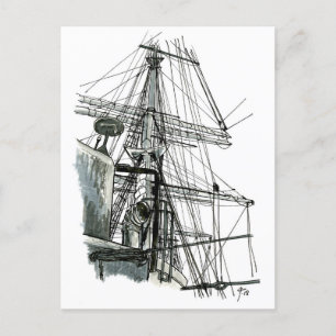 Postal Serie de Barcos Azotados #6
