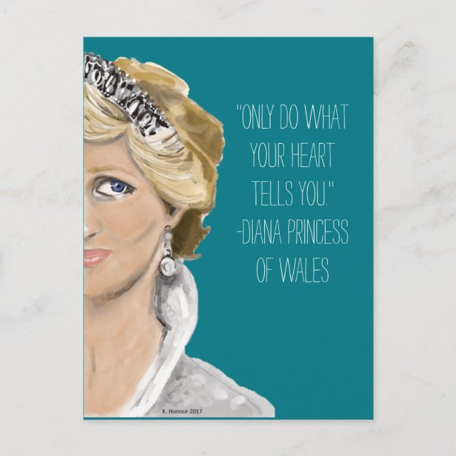 Postal serie de hermandad-Diana (Anverso)