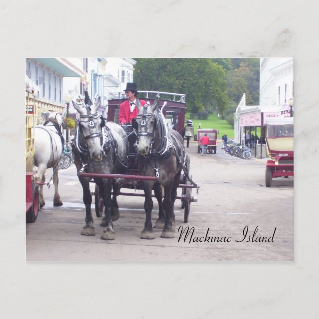 Postal Serie de Isla Mackinac (Anverso)