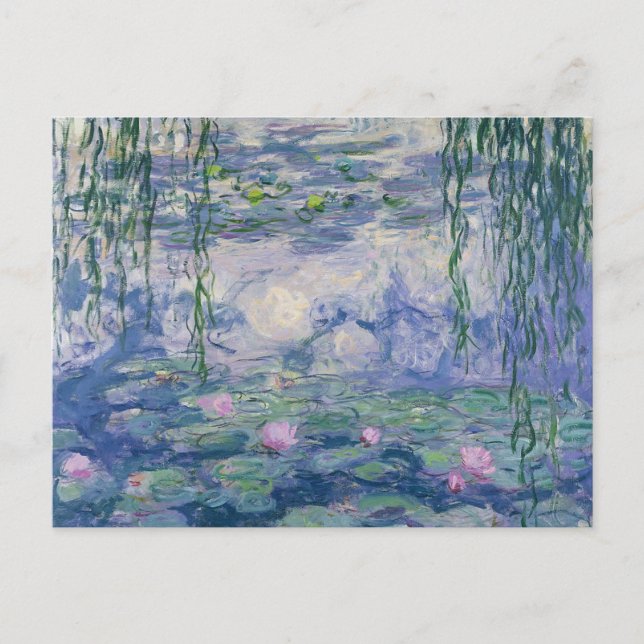Postal Serie de lirios de agua por Monet Postcard (Anverso)