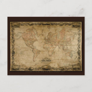 Postal Serie de mapas antiguos