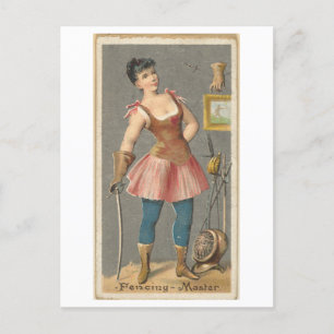 Postal Serie de Mujeres Fuertes #12: Vintage maestro de e