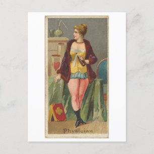 Postal Serie de Mujeres Fuertes #15: Vintage médico