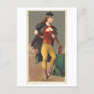 Postal Serie de Mujeres Fuertes #18: La cosecha de abogad