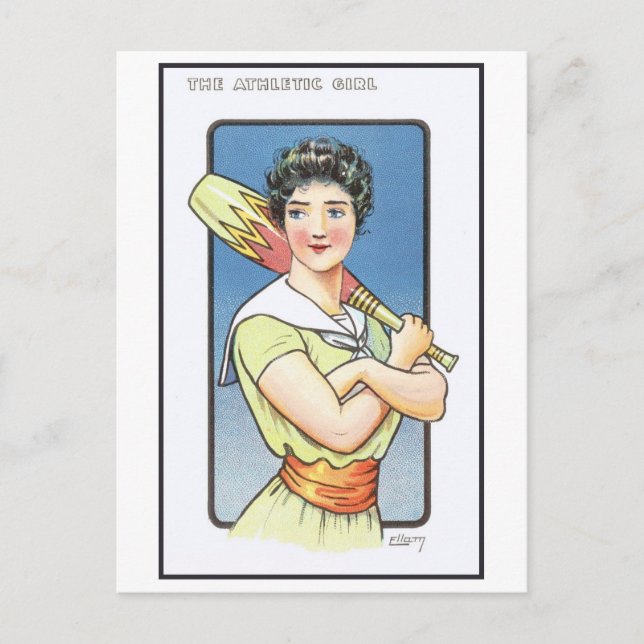 Postal Serie de Mujeres Fuertes #1: La cosecha de Chicas  (Anverso)