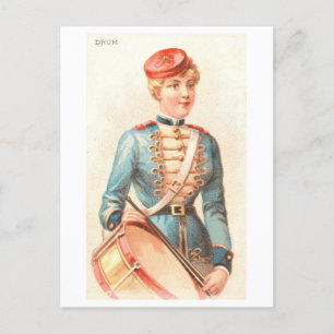 Postal Serie de mujeres fuertes #35: cosecha de tambores