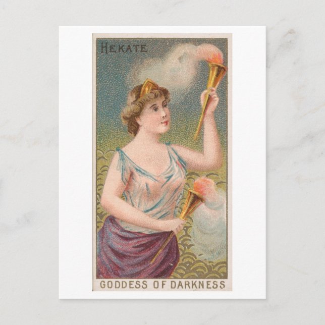 Postal Serie de Mujeres Fuertes #58: Hekate Darkness Vint (Anverso)