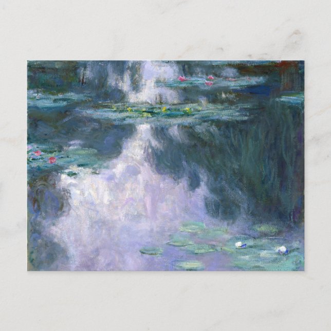 Postal Serie de Nenúfares 1907 Por Claude Monet (Anverso)