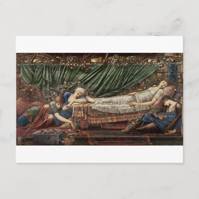 Postal Serie "El Rosa Briar", 4: La Belleza Durmiente, 1 (Anverso)