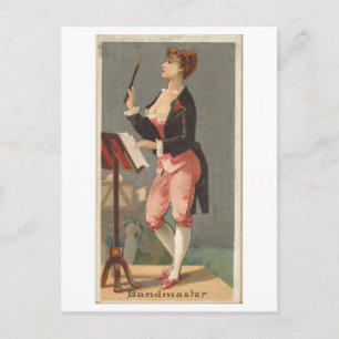 Postal Serie femenina fuerte #7: cosecha conductora