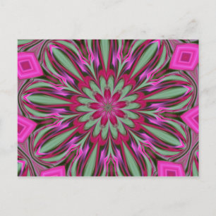 Postal Serie Kaleidoscope Phlox Rosa