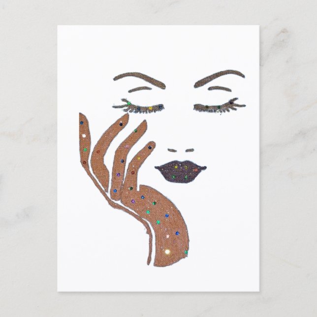 POSTAL SERIE KEEP IT CUTE - MARRÓN (Anverso)