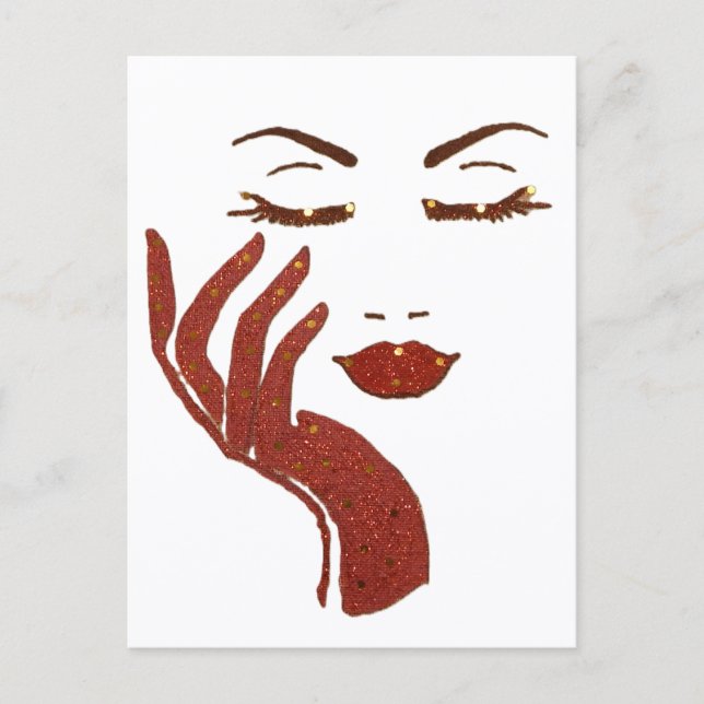 POSTAL SERIE KEEP IT CUTE -ROJO (Anverso)