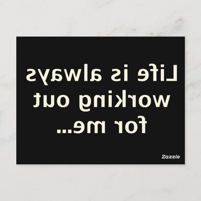 Postal Serie Ley de atracción #0001 (Reverso)