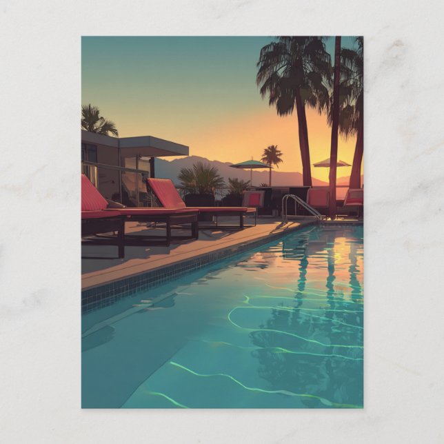 POSTAL SERIE RESIDENCIAL DE PISCINA #1 (Anverso)