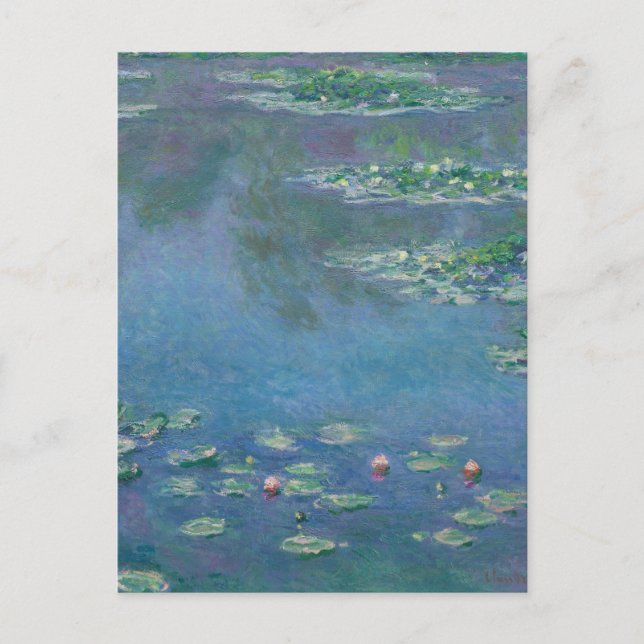 Postal Serie Water Lilis de Claude Monet Postcard (Anverso)