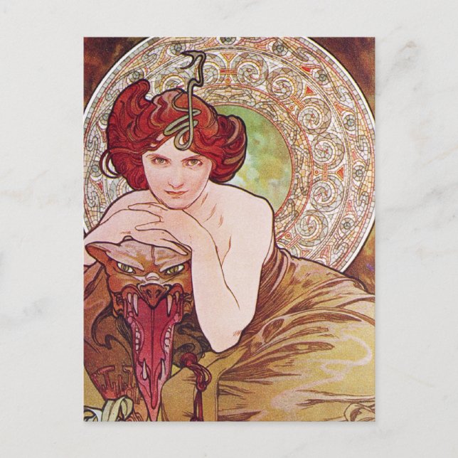 Postal Serpent Art Nouveau (Anverso)