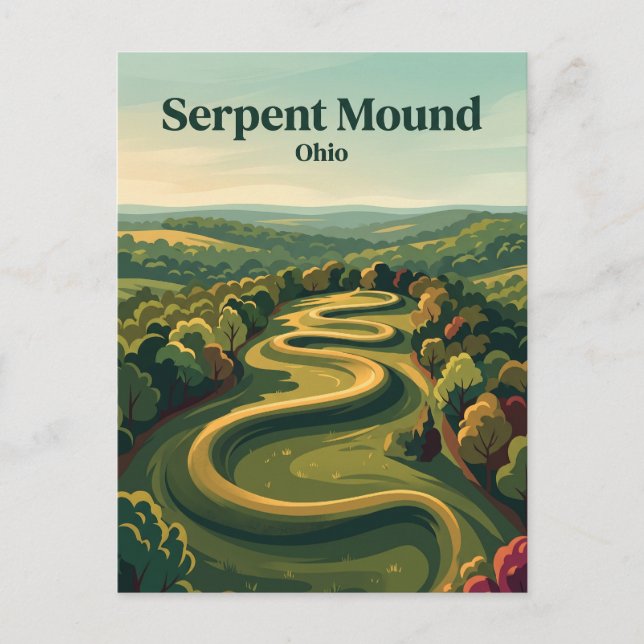 Postal Serpent Mound Ohio (Anverso)