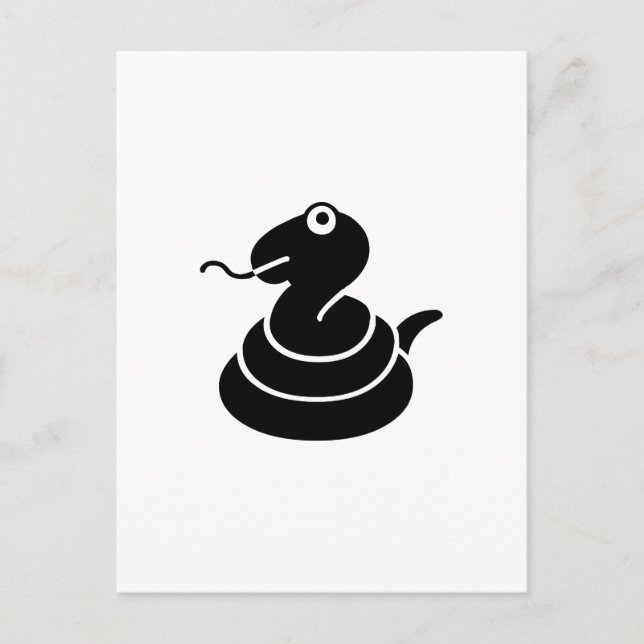 Postal serpiente (Anverso)