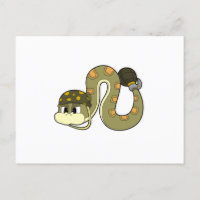 Serpiente como soldado con arma