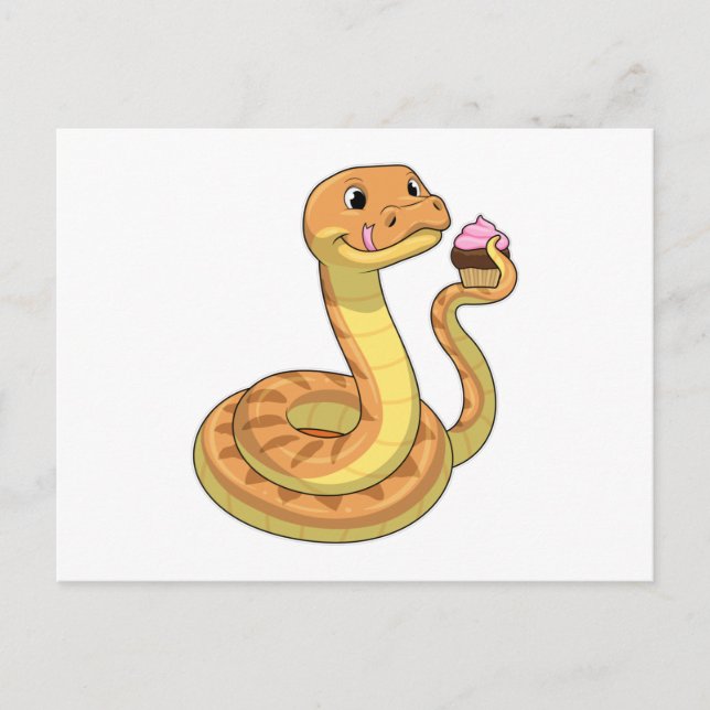 Postal Serpiente con magdalena (Anverso)