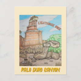 Postal Serpiente de cascabel de Lighthouse Rock