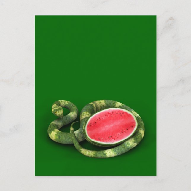 Postal Serpiente de sandía verde (Anverso)