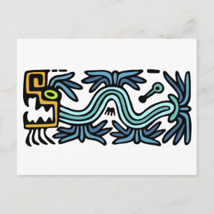 Postal Serpiente Feathered