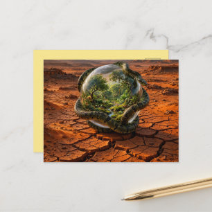 Postal Serpiente y el Orbe de Edén Paisaje de Sueños Surr