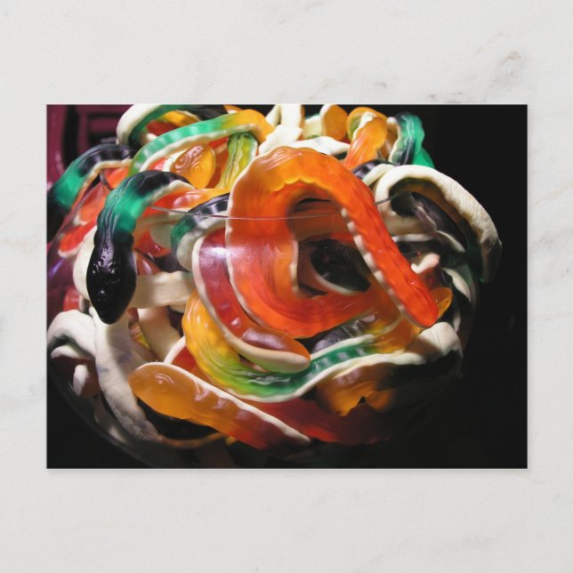 Postal Serpientes de gelatina (Anverso)
