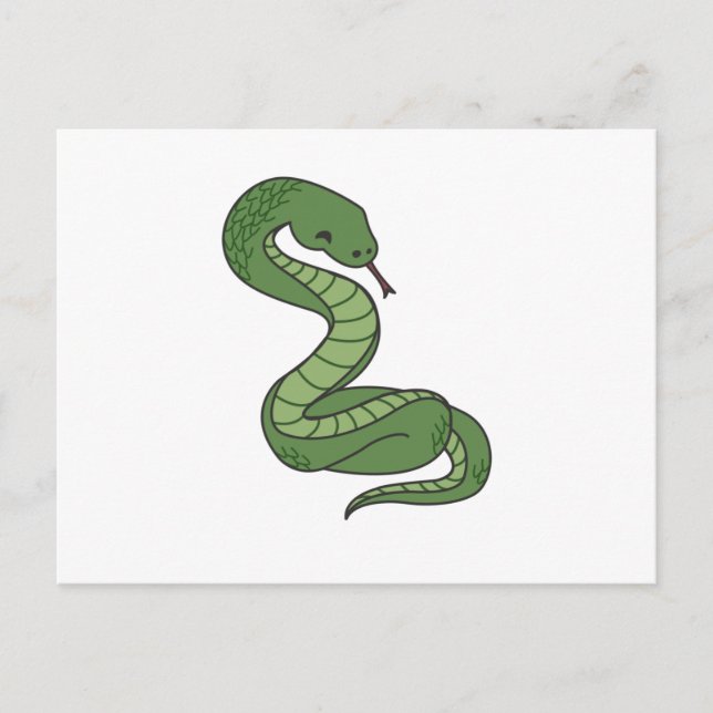 Postal Serpientes Reptiles De Serpiente Para Amigos De Lo (Anverso)