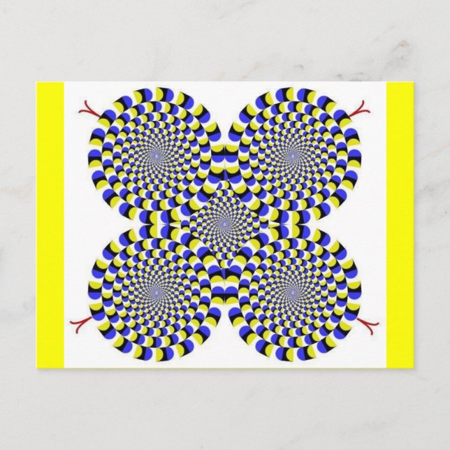 Postal Serpientes rotantes (Anverso)