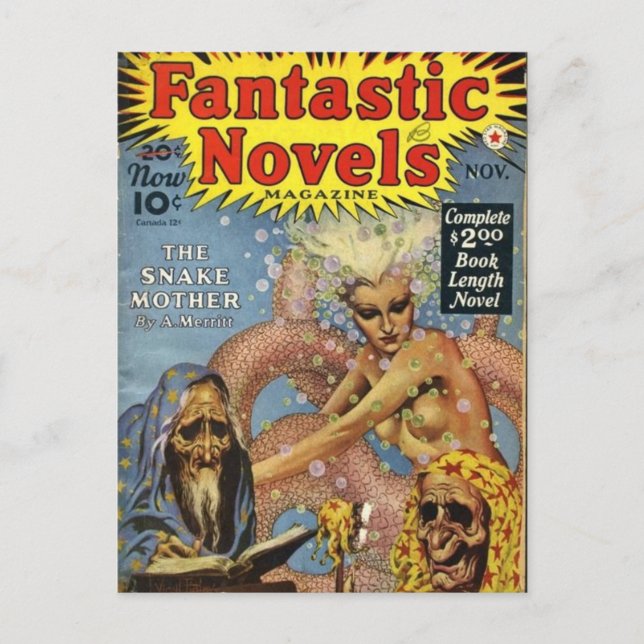 Postal Serpientes submarinas (Anverso)