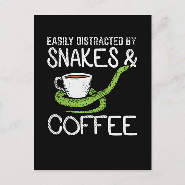 Postal Serpientes y café (Anverso)