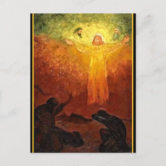 Postal Serusier - Transfiguración, pintura artística fina (Anverso)