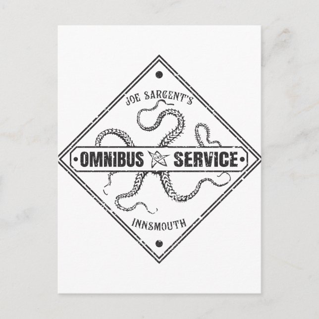 Postal Servicio de autobuses Innsmouth Joe Sargent (Anverso)