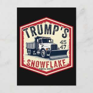 Postal Servicio de eliminación de copos de nieve de Trump