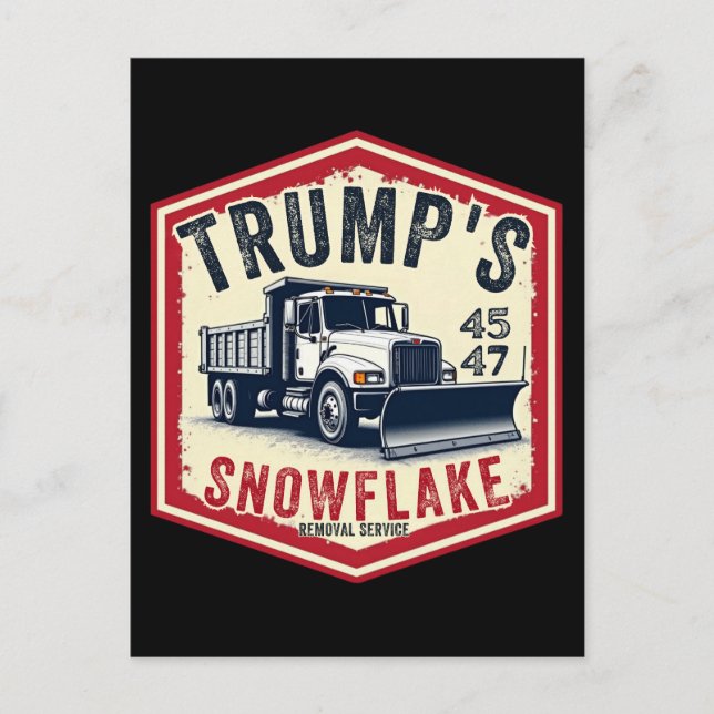 Postal Servicio de eliminación de copos de nieve de Trump (Anverso)