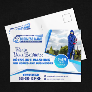 Postal Servicio de limpieza de casas con lavado a presión