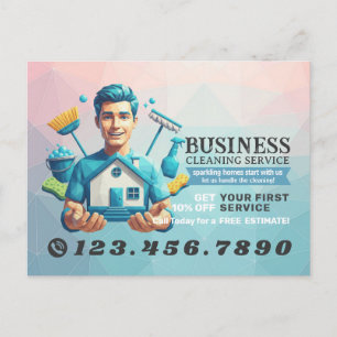 Postal Servicio de limpieza de casas modernas ama de llav