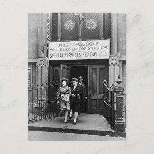Postal Servicio de plegarias de sinagoga el día D 6 de ju