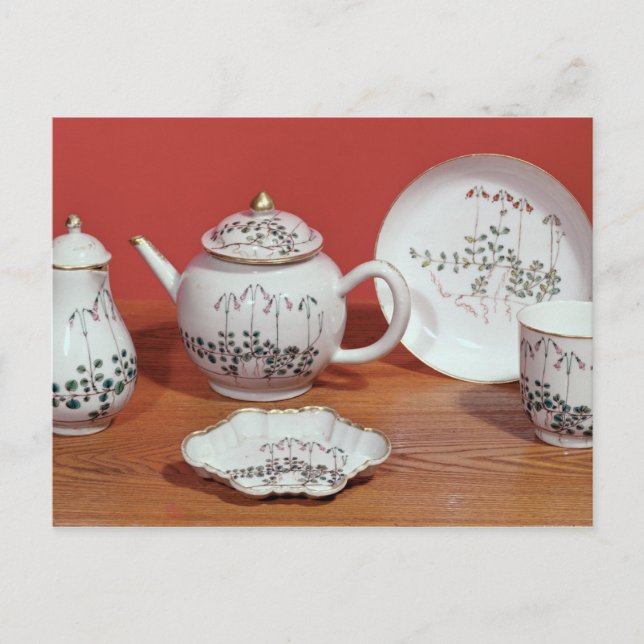 Postal Servicio de té presentado a Carl Linnaeus (Anverso)