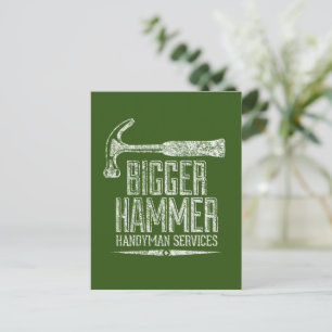 Postal Servicios de Mano de Obra Bigger Hammer Blanco Ver