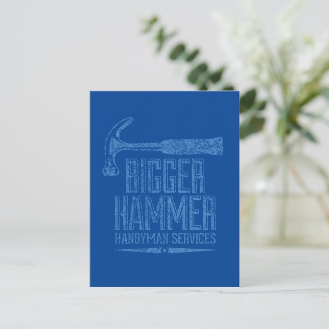 Postal Servicios de Mano de Obra Bigger Hammer Blue BG Ve (Anverso de pie)