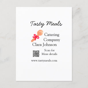 Postal Servicios de restauración agregar nombre QR código