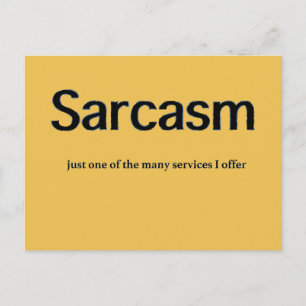 Postal Servicios de sarcasmo
