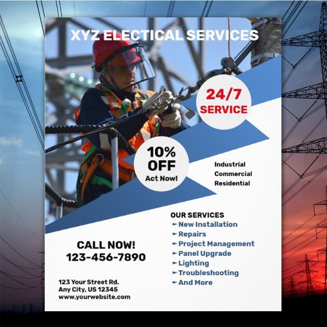 Postal Servicios eléctricos (Subido por el creador)