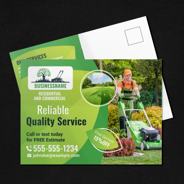 Postal Servicios modernos de jardinería para el cuidado d (Subido por el creador)